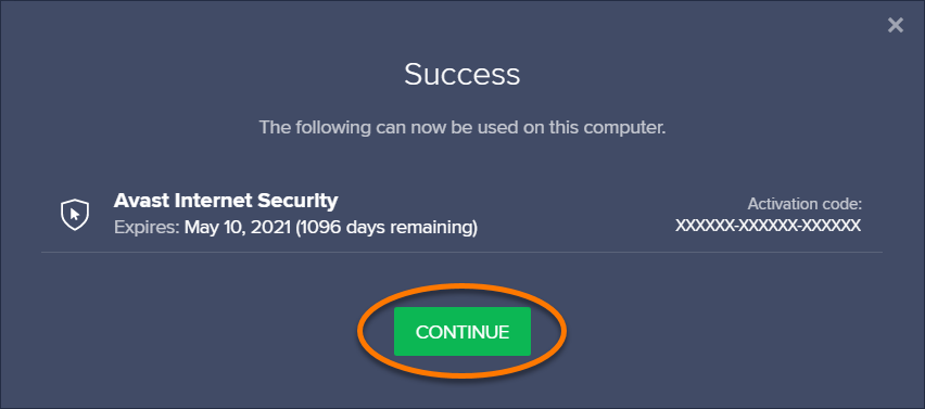 Aktivasi Nomor Serial Kode Aktivasi Avast Internet Security berhasil