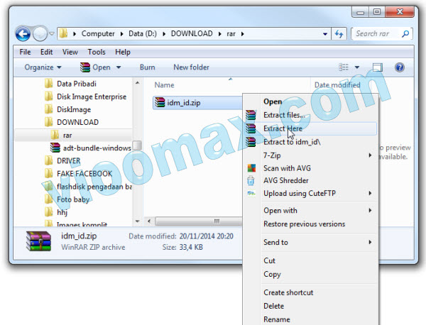 Extract Indonesian IDM file