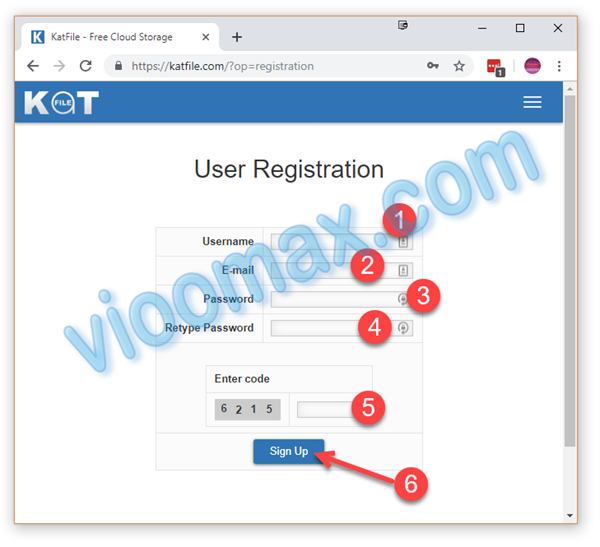 Form registrasi Katfile