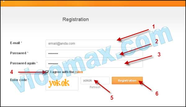 Form registrasi Rapidgator